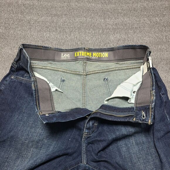 Lee Extreeme Motion Mens Jeans 28x30 Blue Slim Straight  (Measures 34x34) - Picture 4 of 10